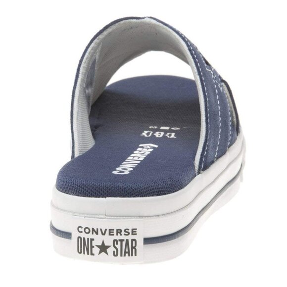 Converse Women's One Star Slip-On Sandals Shoes Navy/Egret/White Size 8 - Picture 4 of 12